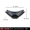 black melamine dishes